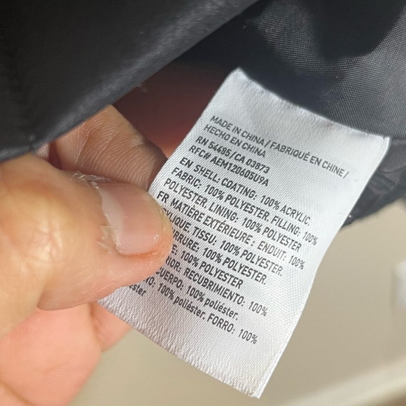 American Eagle Black Classic Bomber Jacket Lg - Picture 3 of 4